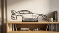Mercedes AMG GT Silhouette als Regal-Deko im Wohnzimmer
